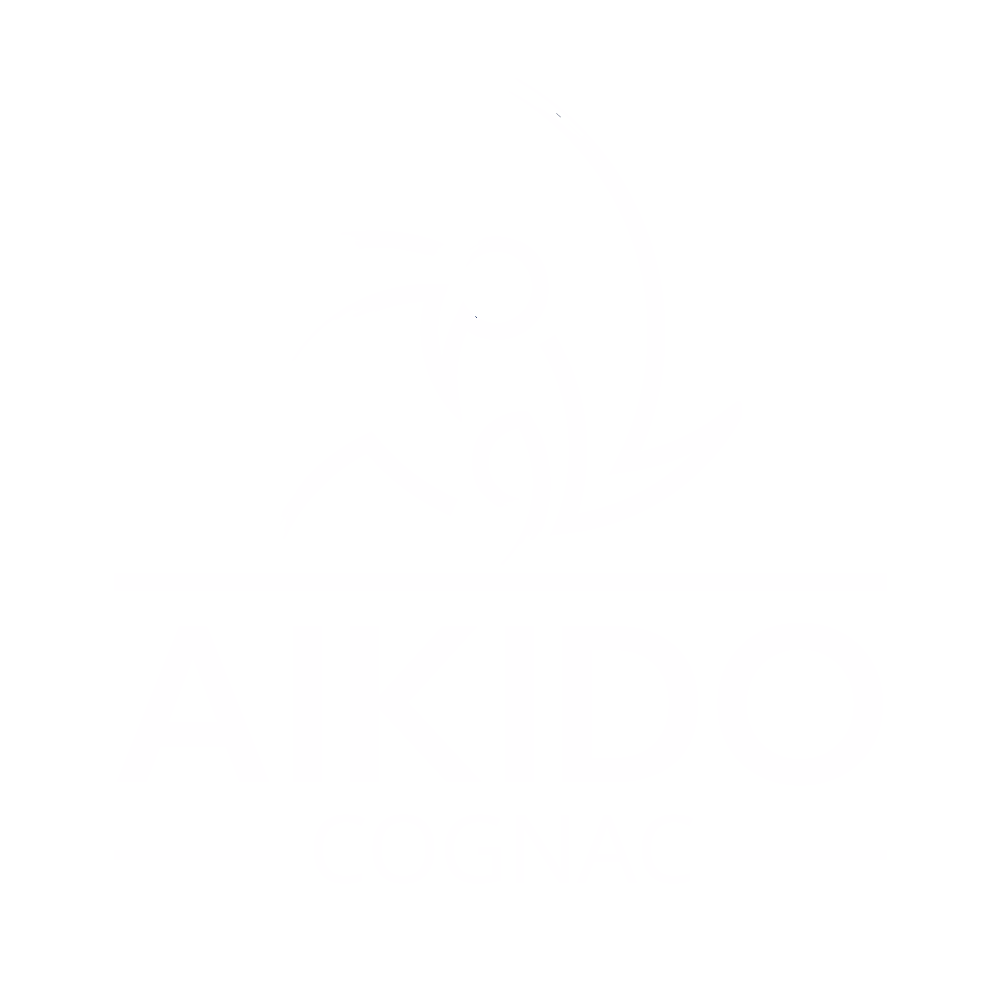 Logo aïkido club Cognac - blanc